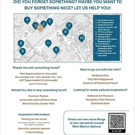 West Station Gallery - Free Parking, Cozy Home, Perfect For Families Apartament Budapeszt